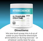 MYOXCIENCE Creapure® Creatine Monohydrate | Supports Strength & Muscle Mass, Cognition and Lean Body Mass | Unflavored 60 Servings
