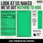 NAKED Pea - 5LB 100% Pea Protein Powder from North American Farms - Unflavored Vegan Pea Protein Isolate - NSF Certified, Plant Protein Powder, Easy to Digest - 76 Servings