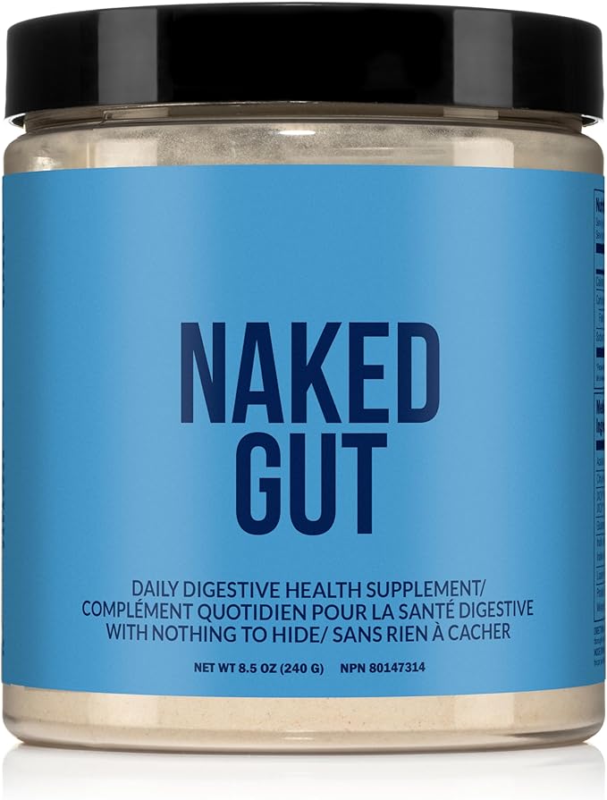 NAKED Gut - Daily Gut Health Supplement - Natural Gut Health Powder for Gut Cleanse, Digestive Support, GMO-Free, Soy-Free, Gluten-Free, Vegan and Hypoallergenic, 40 Servings