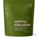 FKRO Matcha Collagen Powder w Biotin, Hyaluronic Acid & Vitamin C - Healthy Hair, Skin & Nails - Natural Type I & III Hydrolyzed Collagen Powder, Unsweetened Matcha Latte - 22 Servings, 7.9oz