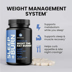 Night Time Fat Burner to Shred While You Sleep | Belly Fat Burner, Carb Blocker and Weight Loss Support Supplements | Lose Weight, Support Metabolism and Fall Asleep | 120 Nighttime Diet Pills