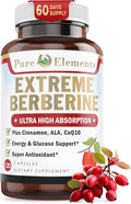 Extreme Berberine 500mg Complex with ALA, Coq10, Turmeric, Cinnamon, Bitter Melon, banaba Leaf, Korean Panax, Royal Jelly, and 21 Herbs for Healthy Blood Sugar Support and Overall Health and Immunity
