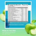 EZ Melts Multivitamin Without Iron - Daily Supplement with 18 Vitamins & Minerals - Contains Vitamin C, Folate, Biotin & More - Non-GMO & Vegan - Apple - 120 Dissolvable Tablets (60 Servings)