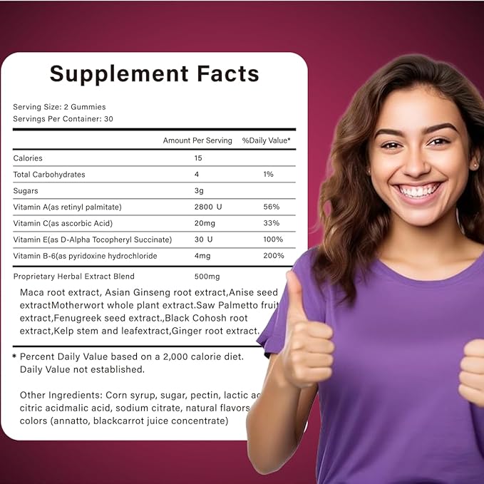 LEAFROOT BBL Gummies for Fitness Growth Bigger Buttocks, Berry Flavor with Multivitamins and Herbal Extracts Support to Enhance Curvy Body, Women Hip Butt Enhancing Booty Gummy Candy