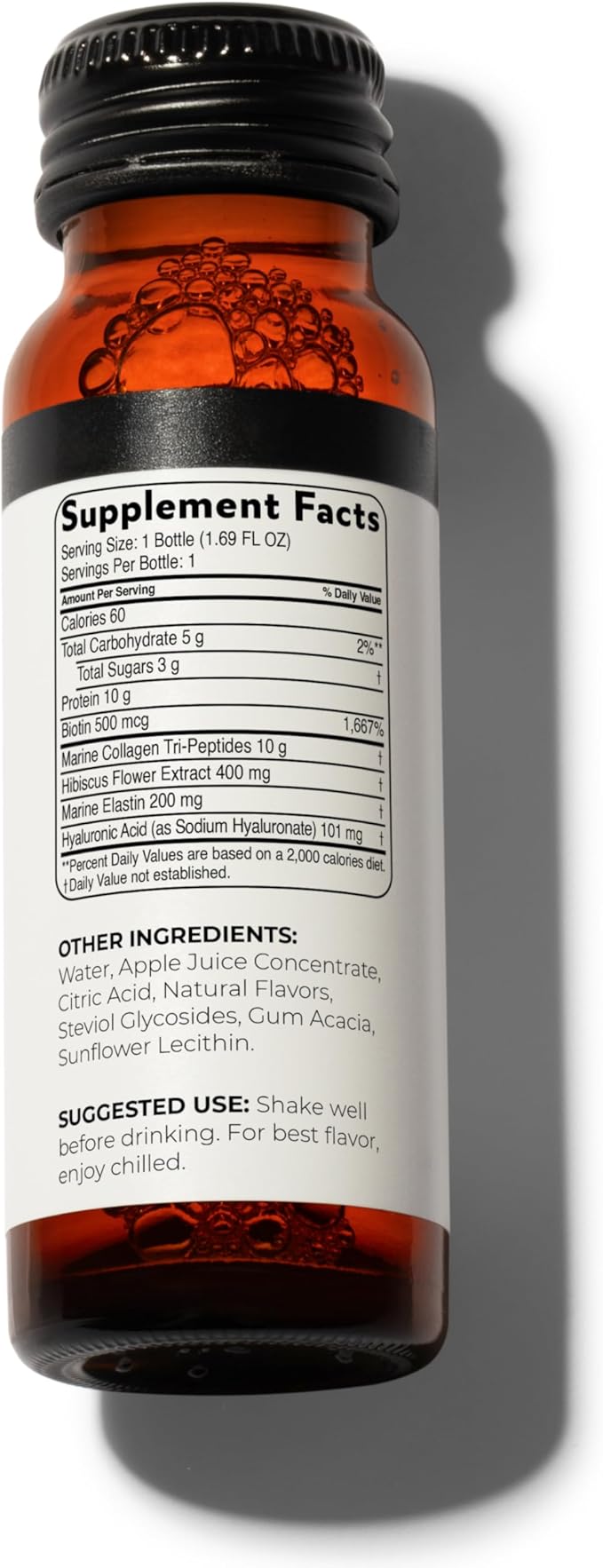 Blisque - Liquid Collagen Tri-Peptide Complex | with Biotin and Hyaluronic Acid | for Hair, Skin, and Nails | 10 Bottles | 10-Day Supply