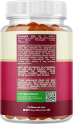 Fertility Gummies for Women Trying to Conceive - Yummy Gummy Fertility Supplement for Women with Myo-Inositol Folic Acid & Vitex Chasteberry - Vegan Non-GMO & Gluten Free - Juicy Peach - 60 Count