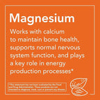 NOW Supplements, Magnesium Citrate 200 mg, Enzyme Function*, Nervous System Support*, 250 Count (Pack of 1)