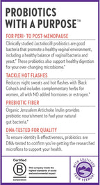 New Chapter All-Flora Probiotic Menopause Balance, Ultra-Concentrated Probiotics for Women with Black Cohosh for Menopause Hot Flashes, 100% Vegan, 30 Vegan Capsules