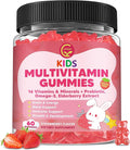 Kids Methylated Multivitamin Gummies with Omega 3, Multivitamin for Kids & Teens 4+ w/L Methylfolate & B12, Calcium, Probiotics, Elderberry, 16 Vitamins for Healthy Growth, Immune Support, Sugar Free