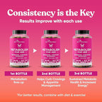 Metabolism for Her - Appetite & Metabolism Support for Women - Curb Cravings, Reduce Caloric Intake & Promote Feelings of Fullness - Berberine, Chromium Picolinate & Guarana - 60 Veg Capsules