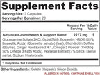 (3 Bottles Maximum Strength Joint Health & Support Supplement | Glucosamine, Chondroitin, Hyaluronic Acid & MSM | Flexibility Support for Healthy Knee & Back. 60 Capsules Each