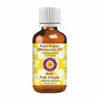Deve Herbes Argan (Moroccan) Oil (Argania spinosa) | Cold Pressed | Pure | Natural | For Diluting Essential oils | For Hair, Skin & Massage | Non-Sticky | Lightweight | Unisex | 30ml (1 oz)