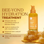 Luseta Manuka Honey Hair Oil Hydrates Dry Hair and Adds Shine & Softness to Dull Hair Nourishing Oil with Honey & Argan Oil, Frizz Control 3.38oz