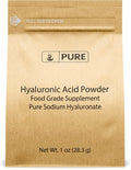PURE ORIGINAL INGREDIENTS Hyaluronic Acid (1oz) Water Soluble, High Molecular Weight