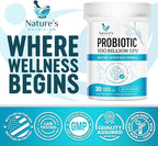 Nature's Physician Probiotics - 100 Billion CFU Per Capsule - 16 Strains + Prebiotics - Best Probiotic Supplement for Women & Men - Supports Immune, Digestive Health, Constipation & Gas - 30 Capsules
