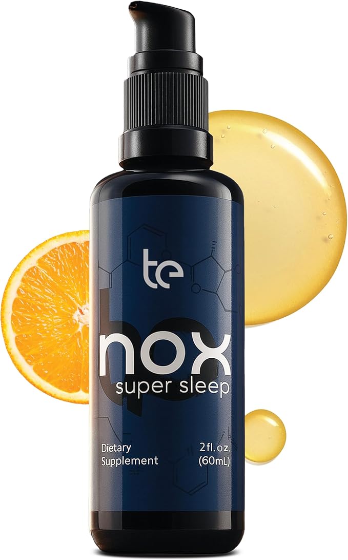te Nox Super Sleep – Natural Sleep Aid for Relaxation & Circadian Rhythm Support | Helps Calm Restlessness, Supports Melatonin Production & Sleep-Wake Cycle | Liquid Formula | Non-GMO | Made in USA