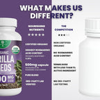 Organic Perilla Seed Extract with 9% Rosmarinic Acid - USDA Certified - Allergy Relief, Respiratory and Immunity Booster- Th2 Cytokines, Naturally Occurring Luteolin - 500mg 90 capsules