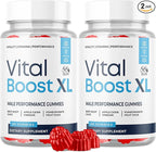(2 Pack) Vital Boost XL Gummies, Official VitalBoost X L Gummys for Men with All Natural Ingredients, Vital Boost XL Advanced for Wellness Support with Premium Active Lifestyle Vitamins (120 Gummies)
