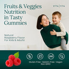 Everyday Debloat & Detox Sugar-Free Fruits and Veggies Gummies - Energy Support with Superfood Fruit and VegetableSupplement (120 Chews) Cruelty-Free, Vegan, Gluten-Free, Fruit and Vegetable Vitamin