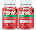 Magnesium Glycinate Gummies 1000mg, High Absorption Sugar Free Magnesium Potassium Supplement for Relaxation, Stress Relief, and Sleep Support for Adults & Kids - 180 Strawberry Gummies