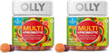 OLLY Multi + Probiotic Adult Multivitamin Gummy, 1 Billion CFUs, Digestive and Immune Support Chewable Supplement, Tropical Twist, 35 Day Supply - 70 Count (Pack of 2)