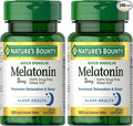 Nature's Bounty Melatonin, Promotes Relaxation & Sleep, 100% Drug Free Sleep Aid, 3 mg, 120 Quick Dissolve Tablets (Pack of 2)