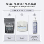 M3 Naturals Lavender Magnesium Oil Spray for Sore Muscles, Feet, Joints and Leg Cramps, Supports Restful Sleep and Post-Workout Recovery, With Chamomile Oil & Stem Cell extract, 12 fl oz