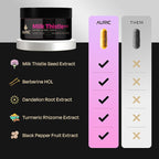 Auric Milk Thistle ++ 60 Capsules | Elite Formula | Daily Wellness Support | Veg Capsules | Gluten-Free | Additive-Free | Plant-Based| 500 mg Actives per Serve