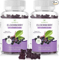 AFXMATE Sambucus Black Elderberry Gummies with Zinc and Vitamin C for Adults Kids Immune Support, Sugar Free Elderberry 120 Counts