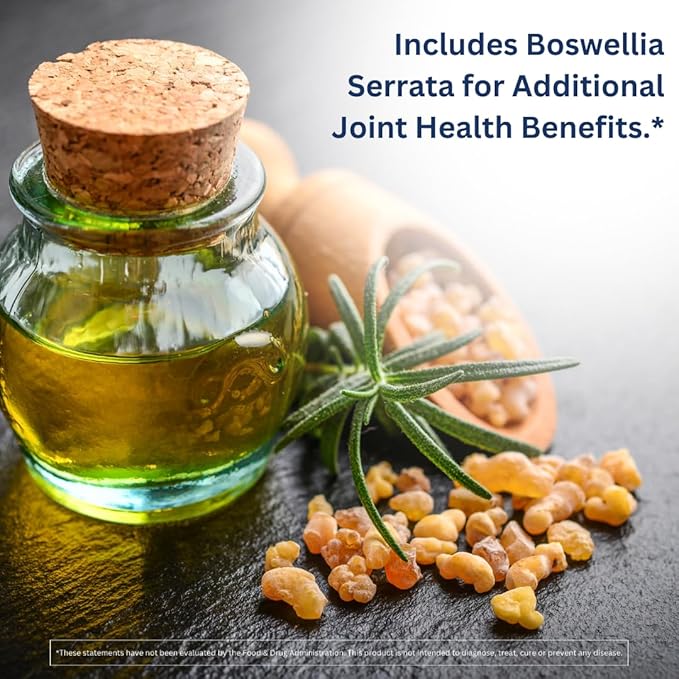 INVIGOFLEX Glucosamine Sulfate (Shellfish Free, Sodium Free & Vegetarian Safe) Non GMO, Gluten Free - with Boswellia Serrata - Premium Joint Supplement GS - 3 Pack