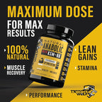 Night Wolf Supps KSM-66 Organic Ashwagandha 600mg, Fenugreek, Natural Anabolic and Muscle Support - with AstraGin for High Absorption - USA Made & Non GMO 3rd Party Tested - 90 Capsules