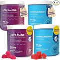 DR. MORITZ Ashwagandha + Lions Mane Mushroom Gummies Bundle – 120 Count Each – Sugar-Free, Non-GMO – with L-Theanine – Ashwagandha for Men & Women – Supports Calm, Focus, Relaxation & Immune Health