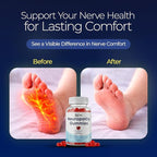 The Nerve Brand Neuropathy Support Gummies, 600 mg R Alpha Lipoic Acid Gummies with B1 B6 B12 and Lion’s Mane, Sugar Free Daily Nerve Health Supplement, 30 Day Supply