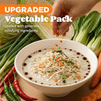 Healspot High Protein Instant Ramen, 6 Pack Non Fried Ramen Broth, 32g Plant Based Protein, Low Fat, Low Carb, Non GMO, Keto Friendly & Plant Based(Black Garlic Classic-Pork Flavor)