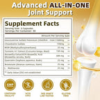 Joint Health Supplement for Women & Men, Joint Support Supplement Glucosamine Chondroitin MSM, 120 Capsules