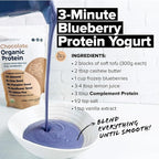 Complement Vegan Chocolate Protein Powder - Organic Protein Low Carb, Low Calorie, Sugar Free, Soy Free, Non-GMO, Gluten Free - 15g Yellow Pea, Pumpkin Seed Protein Powder (15 Servings)