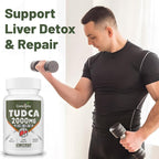 TUDCA Liver Supplements 2000mg - Strong Bile Salts Support Liver Detox & Cleanse - Liver and Gallbladder Health Formula-Easy to Swallow Tablets-30 Days Supply