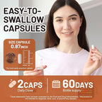 Cortisol Supplement with Aspalathus Linariifolius, Magnesium, L-Theanine - for Men and Women - Stress Relief, Sleep Support, Detoxification, Reduction & Control - 120 Capsules