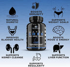 THE ENCLARE NUTRITION Water Pills - Diuretic Water Pills for Swollen Feet and Ankles Relief - for Women or Men - Edema Relief - for Weight, Liquid Retention, Swelling, Bloating & Fluid Balance (3)