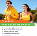 Innate Vitality Vitamin D3 5000 IU (125 mcg), High Potency Vitamin D for Bone, Teeth, and Immune Health Support, Non-GMO, No Soy or Gluten, in Olive Oil, Mini Softgels, 90 Count