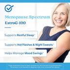 Doctor's Best Menopause Spectrum with EstroG-100 - Menopause Support Supplement for Women, Hot Flashes & Night Sweats Support, Helps Dryness, Gluten Free, Soy Free, Vegan Capsules - 30 Veg Caps