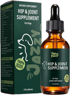 Hip & Joint Supplement for Dogs, Liquid Glucosamine Chondroitin for Dogs with MSM, Hyaluronic Acid & Collagen – Dog Joint Supplement for Mobility, Hip Support & Flexibility – Chicken Flavor, 60 mL