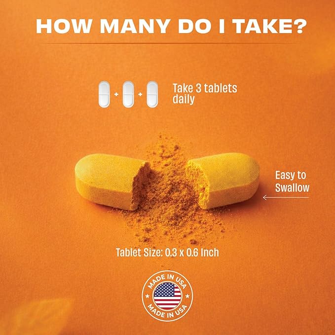 Pomona Wellness Organic Turmeric Supplement 2100 mg, USDA Organic, Non-GMO, Vegan, Turmeric Curcumin with Black Pepper for Absorption, for Joint Support and Immunity, 120 Tablets