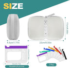 Timueetech A7 Waterproof Pill Organizer with 7 PCS L Size Zippered Pill Pouches for A7 Binder, Large BPA-Free Weekly Medicine Organizer, Color-Coded Reusable Travel Pill Storage System