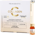 PRIMABIOTIC Liquid Collagen - High Collagen Content [10,000 Mg] Per Serving - Hydrolyzed Collagen and 12 Vitamins - Gluten Free- 450 Ml - Pack of 15 Bottles x 30 Ml