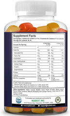 NuBest Daily Probiotic Gummies for Kids & Teens with 5 Billion CFUs | Supports Immune, Gut, and Digestive Health | No Added Sugar | Yummy Strawberry & Orange Flavors | 60 Premium Vegan Gummies