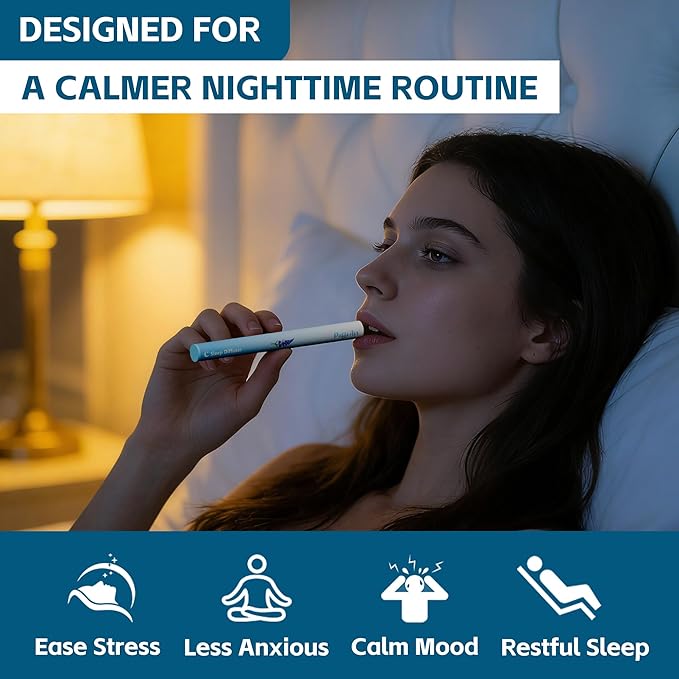 Herbal Diffuser Pen, Sleep Diffuser with Melatonin, Lavender, Ashwagandha & Chamomile for Sleep Support, All Natural Swap - Up to 600 Uses (Varies by Usage), 1 Diffuser, 1 Pack