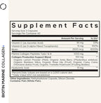 Codeage Biotin Marine Collagen Peptides - Wild-Caught Marine Collagen Types I & III, Biotin, Vitamins C & E, Hyaluronic Acid, Amino Acids, Fruit and Herb Blend, Non-GMO - 120 Capsules
