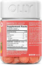 OLLY Probiotic + Prebiotic Gummy, Digestive Support and Gut Health, 500 Million CFUs, Fiber, Adult Chewable Supplement for Men and Women, Peach, 30 Day Supply - 30 Count