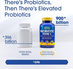 Nutrition Essentials Probiotics for Women and Men with Natural Lactase Enzyme & Prebiotic Fiber for Digestive Health - 80percent + Stronger Supplement for Gut Health Support - 6 Count of 60 Tablets